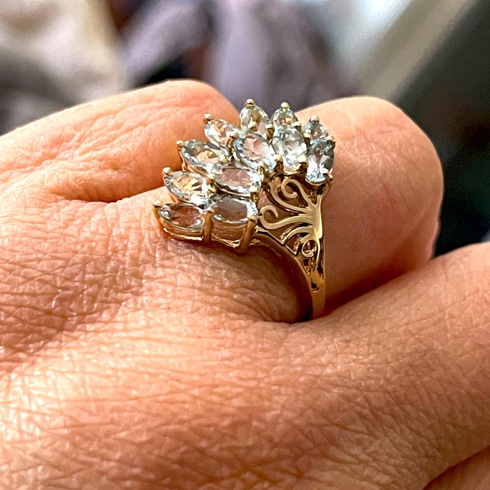 Blue Topaz ring - Picture 2 of 4